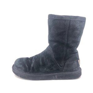 UGG Roslyn Black Leather Sheepskin Winter Boots 8